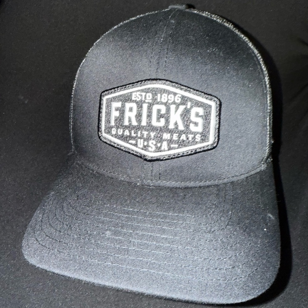 Frick Meat Co - Black trucker with adjustable SnapBack